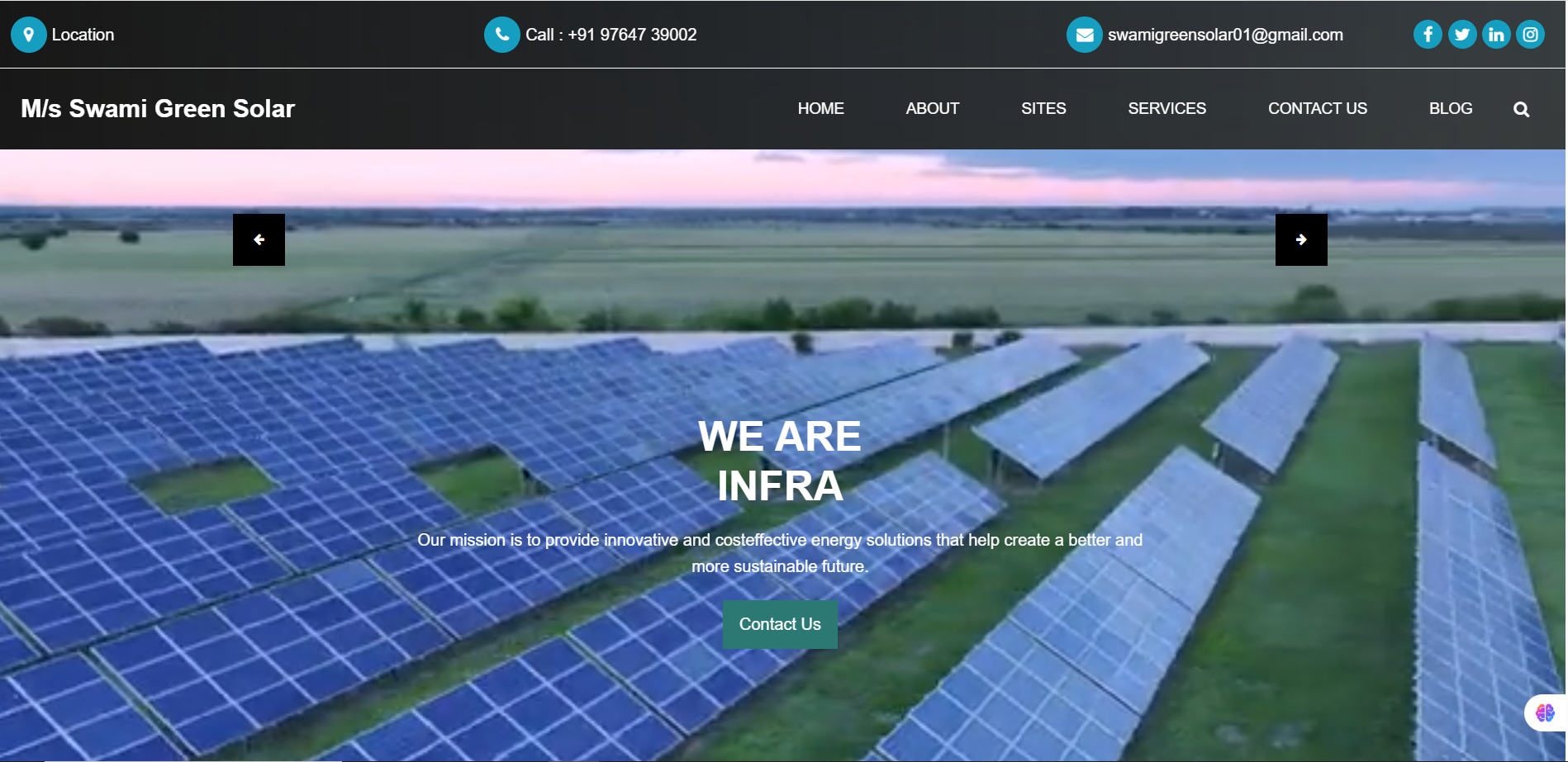 Swami Green Website